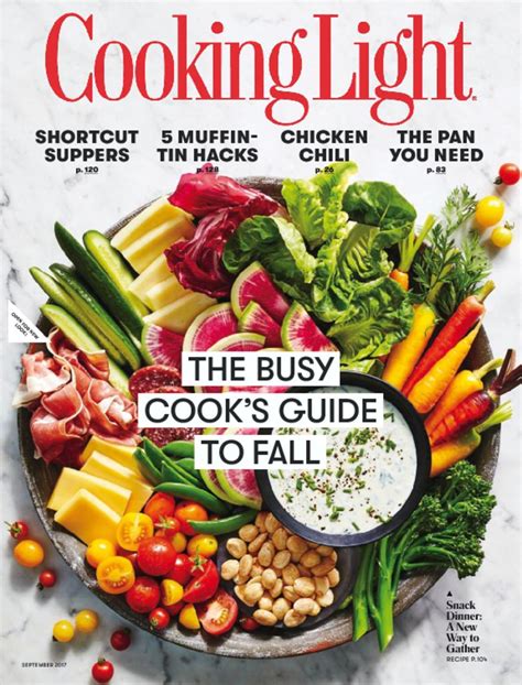 Cooking light magazine - 13 New Easy Veggie-Packed Recipes to Make This Month. 20 Impossibly Easy One-Pot Meals You'll Want to Make Forever. Crispy Parmesan-Crusted Cabbage Slices with Gremolata. 40 mins. Salsa-Topped Avocado Toast Is an Easy Snack Packed with 8 Grams of Fiber. 5 mins. 22 Easy Three-Step Mediterranean Diet Breakfast Recipes. 